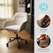 Martha Stewart Rayna Upholstered Office Chair in White/Oil Rubbed Bronze CH-220921-6-WH-BK-MS - alternate 2